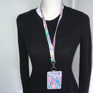 Catch the Wave ID Card Badge Holder Lanyard